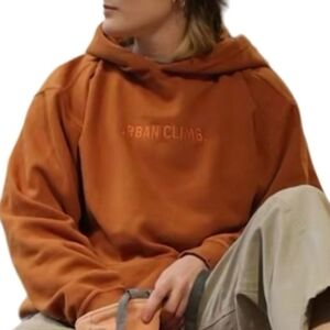 URBAN CLIMB Rust Orange Logo Hoodie Limited Edition